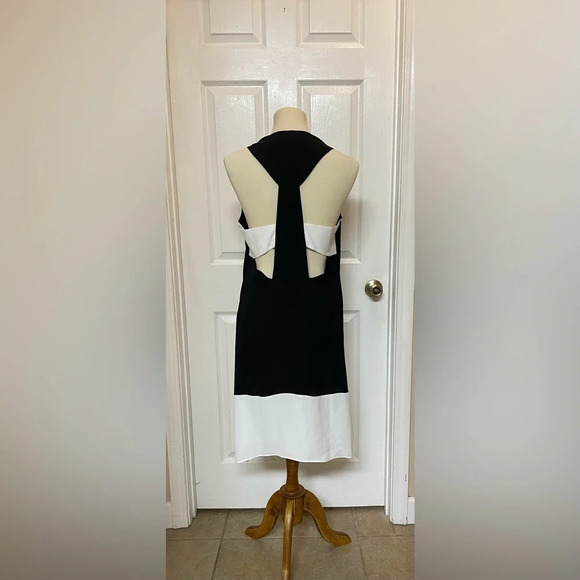 BCBGMAXAZRIA Kylie Color Block Dress Y2K Party Cocktail High Low NWT Small - Picture 3 of 11